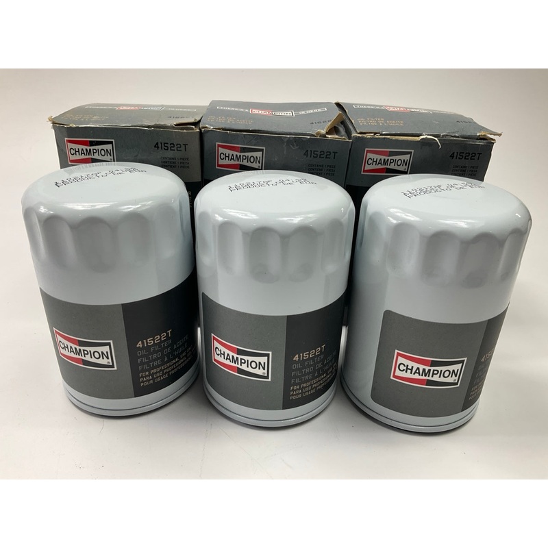 (3) Champion 41522T Engine Oil Filter
